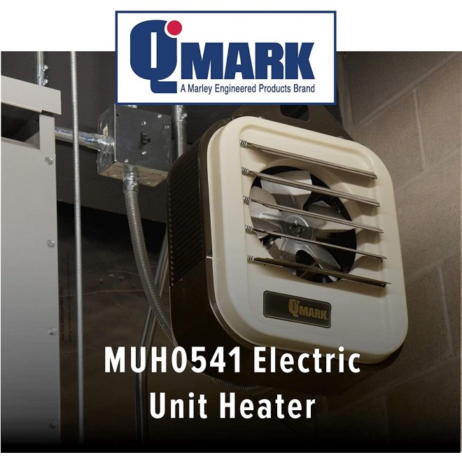 MUH0541 Self-Contained Unit Heater for Factories Warehouses, Garages, Loading Docks, and Industrial Settings, 5000 Watt, 480 Volt, Beige