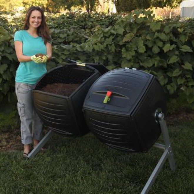 Double Bin Rotating Composter (100 gallon) 158