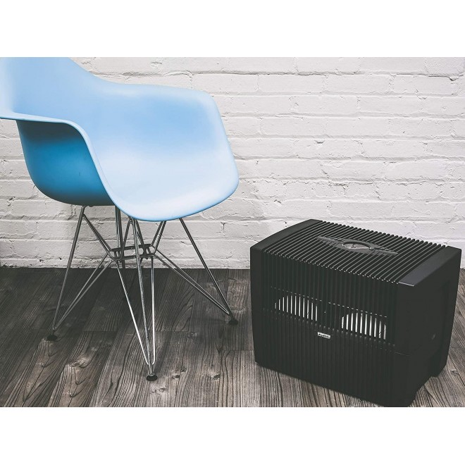 LW45 Comfort Plus Airwasher Humidifier, 645 ft², Black