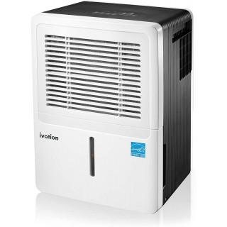 4,500 Sq Ft Large-Capacity Energy Star Dehumidifier - Includes Humidistat, Hose Connector, Auto Shutoff/Restart, Casters & Air Filter