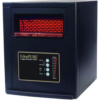 PURE CopperSMART No Bulbs to have to Replace 1500-Watt Electric Portable Heater with Remote Control