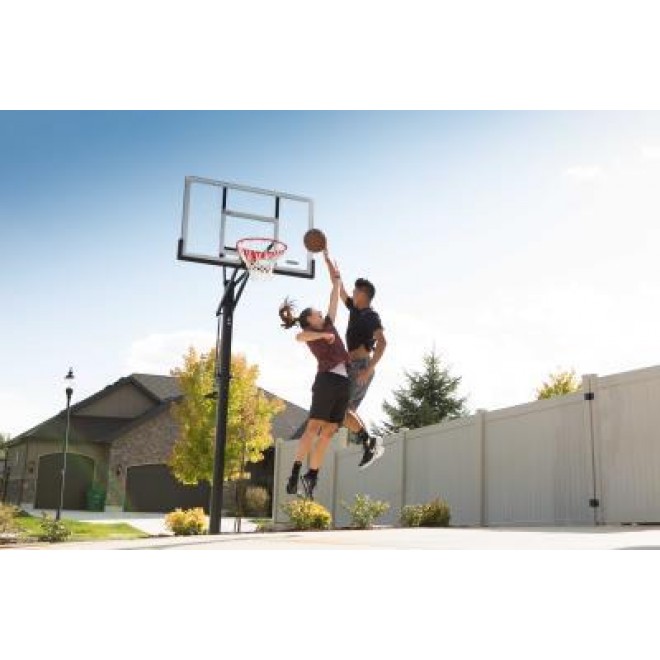 Adjustable In-Ground Basketball Hoop (54-Inch Acrylic) 281