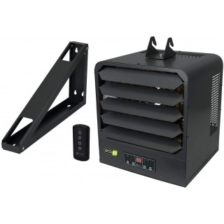 KB2410-1-B2-ECO KB ECO2S Garage Heater w/Bracket, Thermostat and Remote Control, 10000W / 240V, Gray