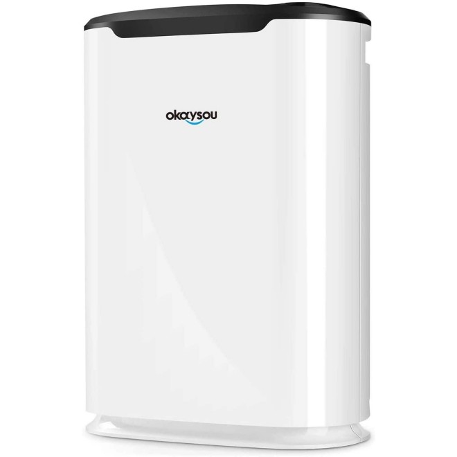 Air Purifier with Washable Ultra-Duo 2 Filters, Medical Grade H13 True HEPA, 5-in-1 Cleaner Odor Eliminators for Pets Smokers Dust Pollen VOCs for Large Room, 500 Sq Ft (White)