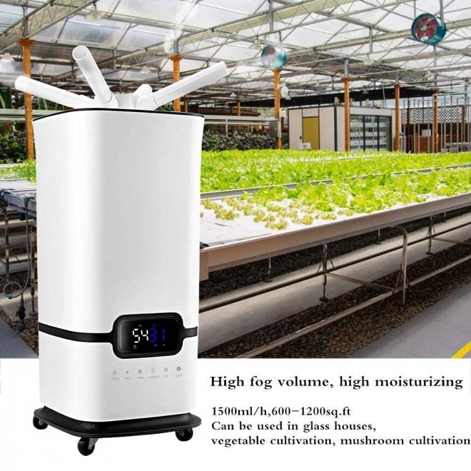 Industrial Humidifiers 1500ml/h Commercial Humidifier Whole House Humidifiers 1200sq.ft 4.2Gals Water Tank Top Fill Humidifier 110V