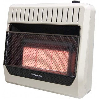 ML3PHG Heating Propane Gas Ventless Infrared Plaque Heater, 28,000 BTU, 30,000, Black