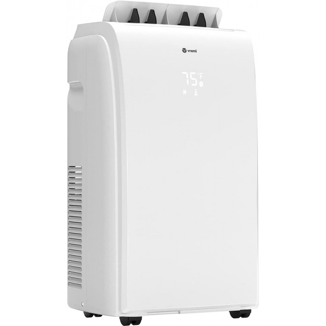 10,000 BTU Portable Air Conditioner for 150 to 250 Sq Ft Rooms - Powerful AC Unit with Cooling Fan, Wheels, Reusable Filter, Auto Shut Off and LED Display