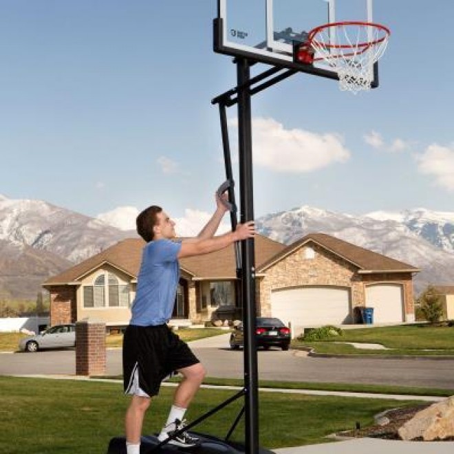 Adjustable Portable Basketball Hoop (54-Inch Polycarbonate) 236