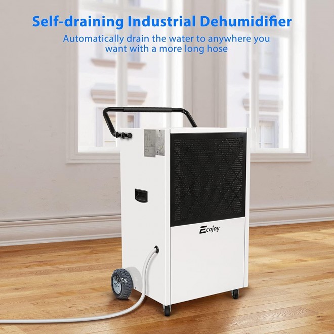 232 Pints Commercial Dehumidifiers for Basements with Drain Hose Industrial Dehumidifiers for Warehouse Grow Room Crawl Space Water Damage Restoration Moisture Removal up to 8000 SQ FT, Washable Filter