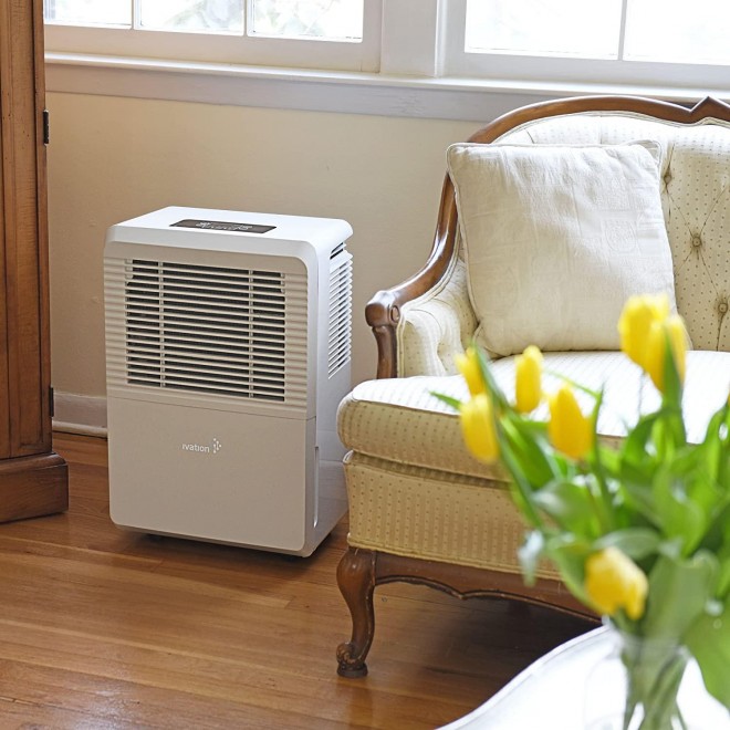 4,500 Sq Ft Large-Capacity Energy Star Dehumidifier - Includes Humidistat, Hose Connector, Auto Shutoff/Restart, Casters & Air Filter