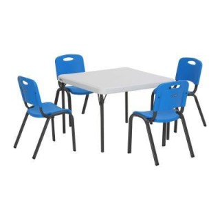 Childrens Table and (4) Stacking Chairs Combo 58