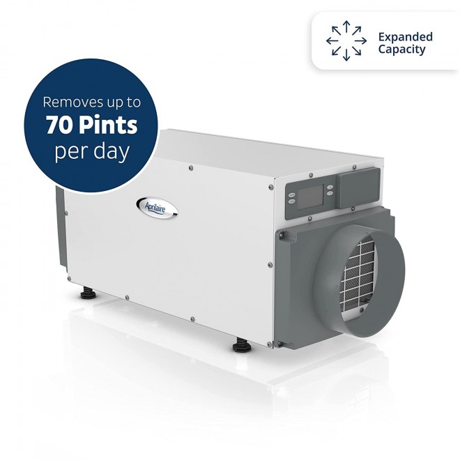 E70 Pro 70 Pint Dehumidifier for Crawl Spaces, Basements, Whole Homes, Commercial up to 2,800 sq. ft.