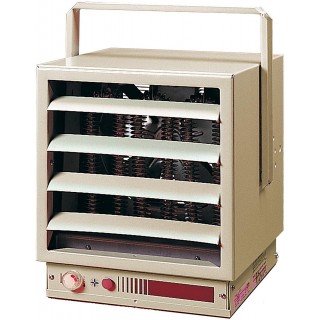 Phase Industrial Unit Heater with Built-in Thermostat, Model: EUH03B31T, 240/208V, 3kW, Almond