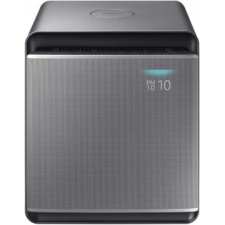 Cube Smart Air Purifier with 3 Stage True HEPA Filter System | Silent & Wind-Free | for Allergies, Pet Dander, Odor, and Dust, Honed Silver