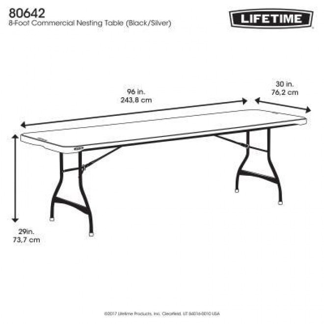 8-Foot Nesting Table (Commercial) 123