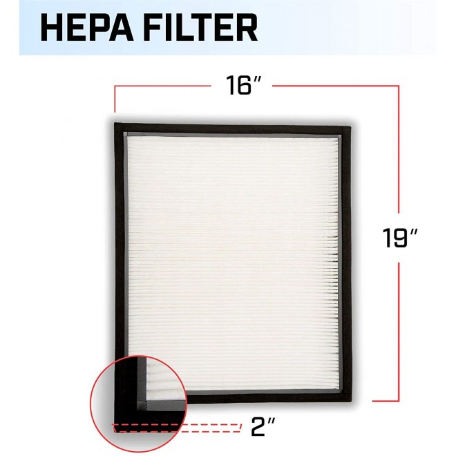 B-Air Scrubber Stage 2 HEPA Air Filter 2 Pack for Air Purifiers Negative Air Machine, Water Damage Restoration Equipment, Mold Remediation, Construction Debris
