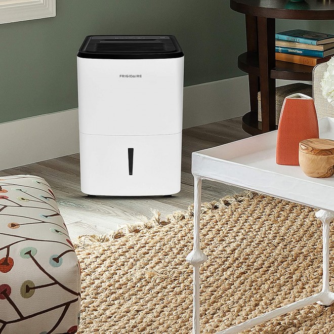 Energy Star 50-Pint Dehumidifier with Effortless Humidity Control, White