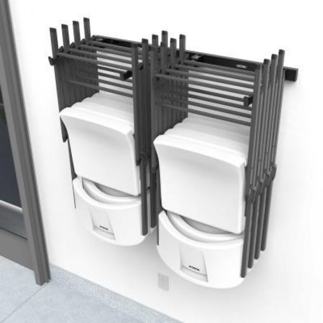 (8) Chair and Wall-Mounted Rack Combo 192