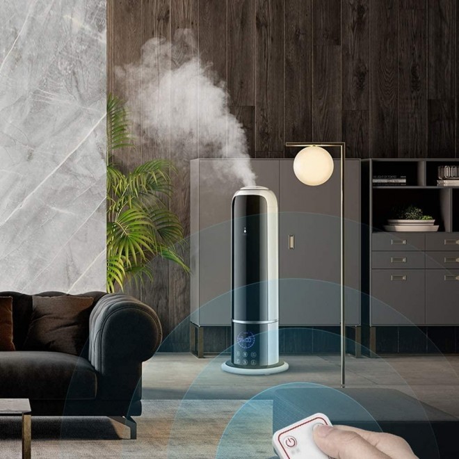 Humidifiers for Bedroom, Humidifier 4L Touch Control Ultrasonic Humidifiers, LED Display with Humidistat, Waterless Auto Shut-Off Essential Oil Diffuser, for Bedroom Home Office
