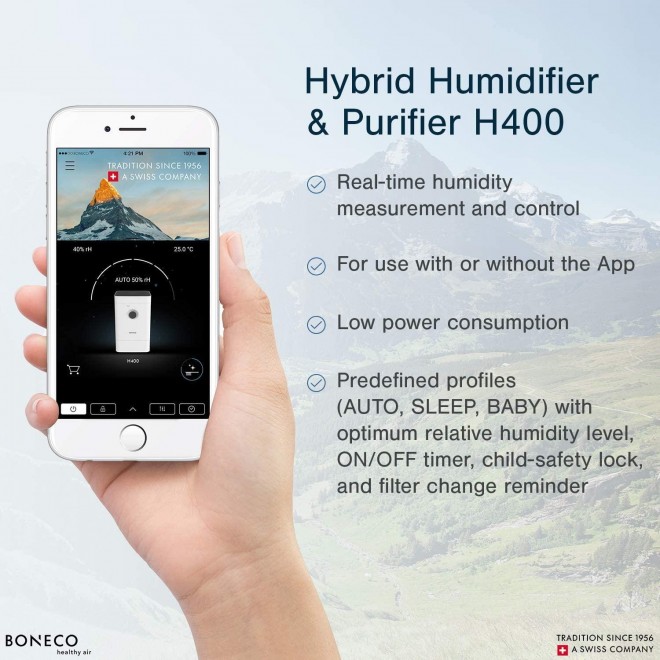 H400 3-in-1 Hybrid Humidifier and Air Purifier