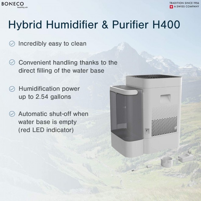 H400 3-in-1 Hybrid Humidifier and Air Purifier