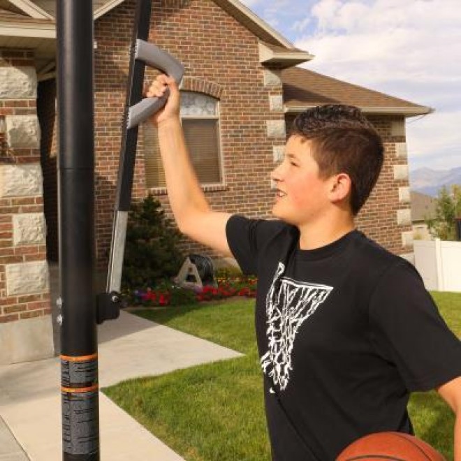 Adjustable Portable Basketball Hoop (52-Inch Polycarbonate) 194