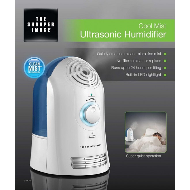 EV-HD10 Cool Mist Ultrasonic 1-Gallon Humidifier with Clean Mist Technology
