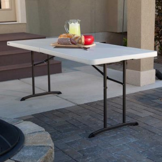 6-Foot Fold-In-Half Table - 2 Pack (Commercial) 90