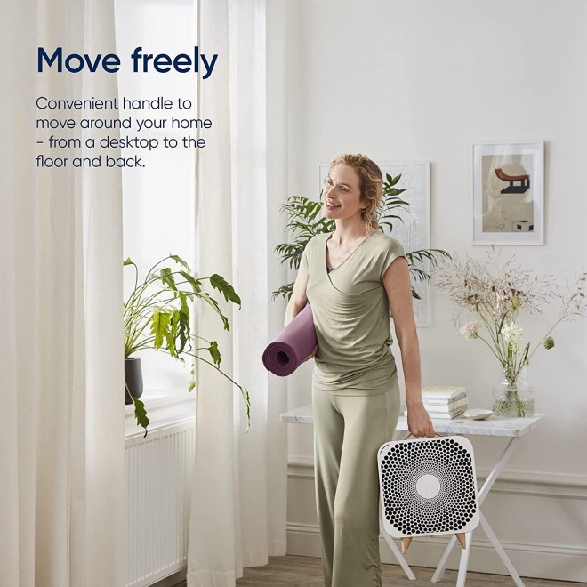Fan Auto, 3-Speed + Auto Mode, HEPASilent Purifying Room Fan, Cools + Cleans, Removes Allergens, Dust, Pollen & More, for Floor, Table, Desk & Bedroom