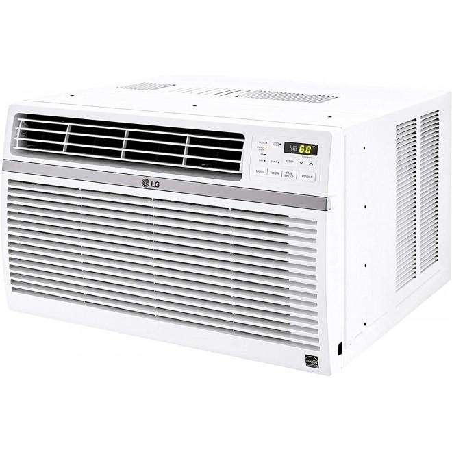 10,000 BTU 115V Window-Mounted Air Conditioner with Remote Control, White