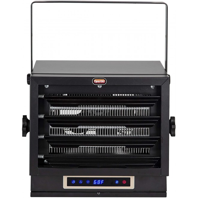 EG7500DH Dual Heat 7500W Electric Garage Heater, Black