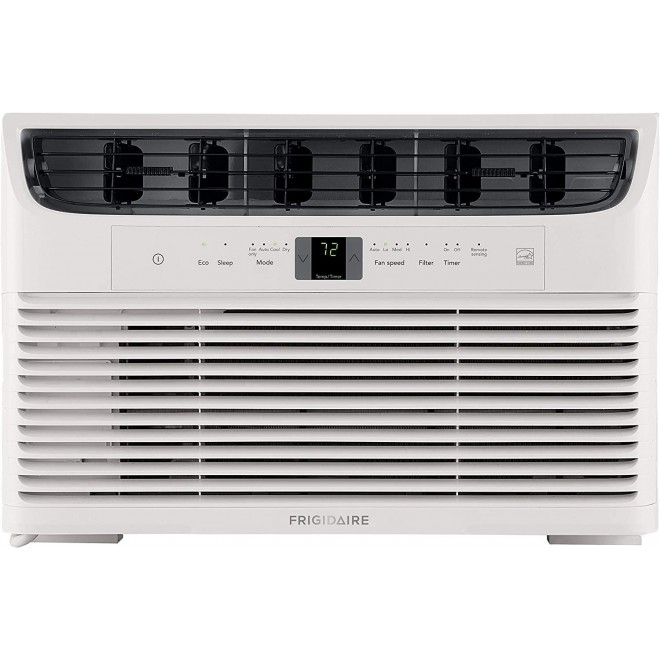 Energy Star 8,000 BTU 115V Window-Mounted Mini Compact Air Conditioner with Full-Function Remote Control, White