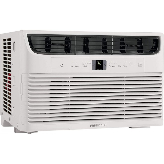 Energy Star 8,000 BTU 115V Window-Mounted Mini Compact Air Conditioner with Full-Function Remote Control, White