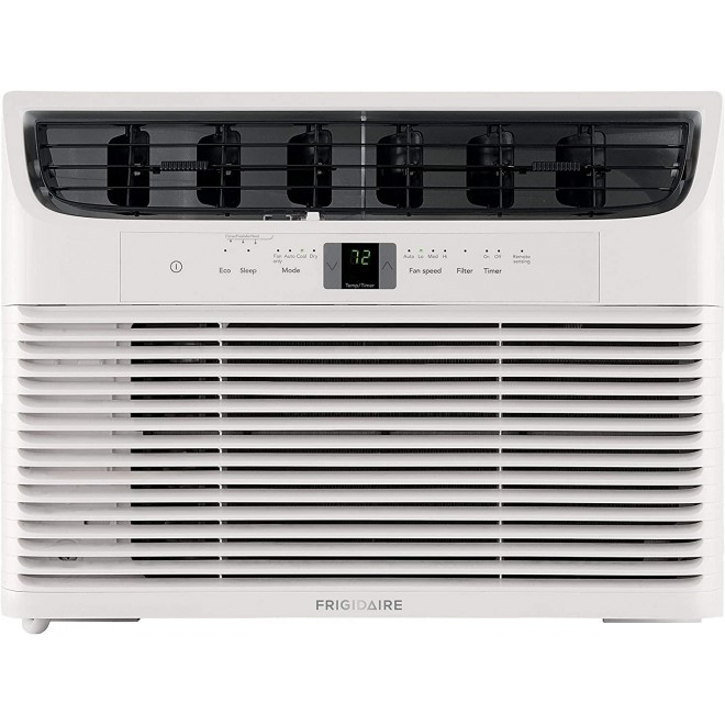 12,000 BTU 115V Window-Mounted Compact Air Conditioner with Remote Control, White
