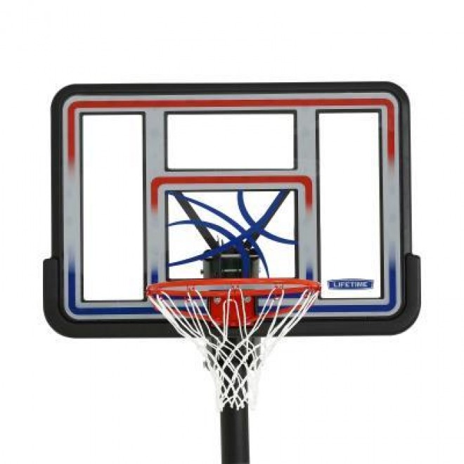 Adjustable In-Ground Basketball Hoop (44-Inch Polycarbonate) 55