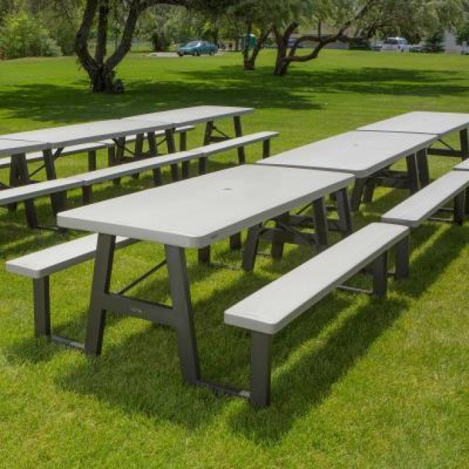 6-Foot W-Frame Folding Picnic Table 168