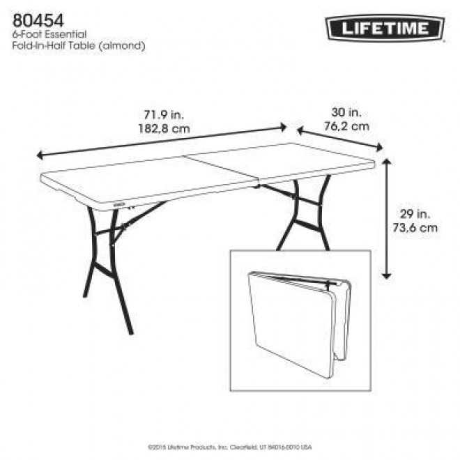 6-Foot Fold-In-Half Table (Essential) - 13 Pack 315