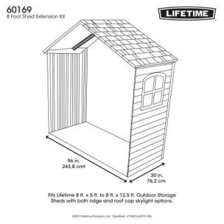 30 Inch Extension Kit for 8 Ft. Sheds (1 Window) 196