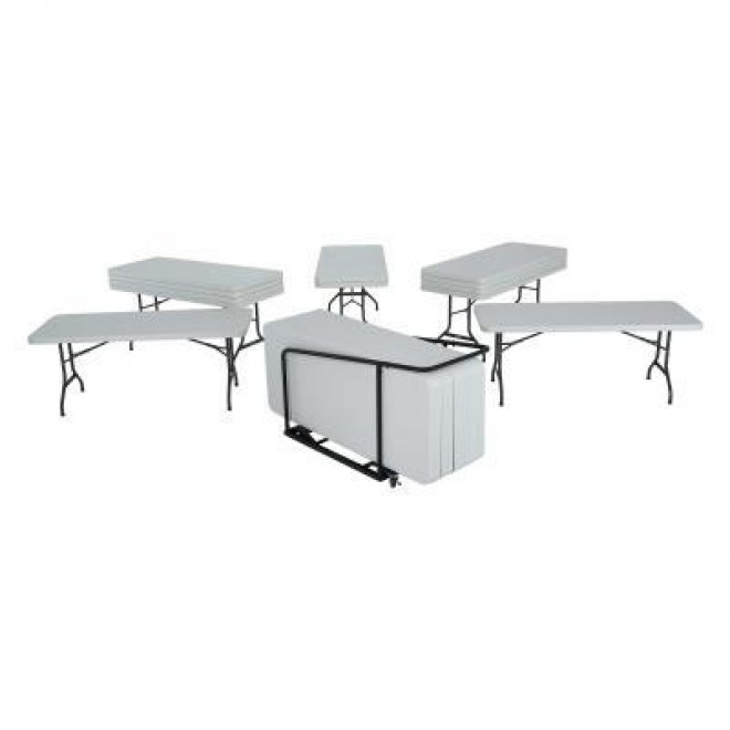 (22) 6-Foot Tables and Cart Combo (Commercial) 381