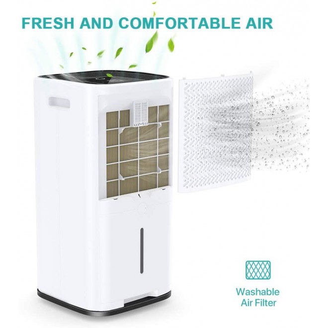70 Pint Dehumidifiers for Spaces up to 4500 Sq Ft at Home and Basements PD253D,White