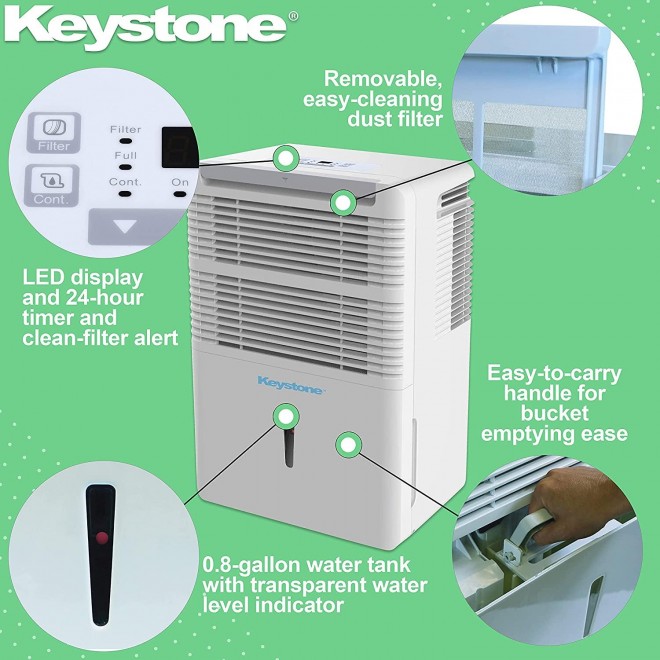 35 Pint Dehumidifier with Electronic Controls