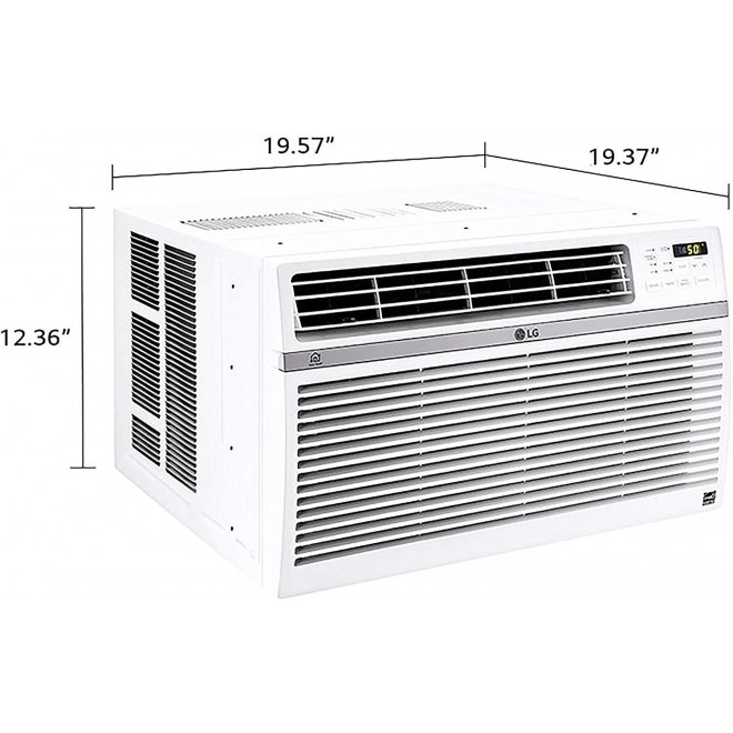 LW8017ERSM Smart Window Air Conditioner (Wi-Fi), 8,000 BTU 115V, White