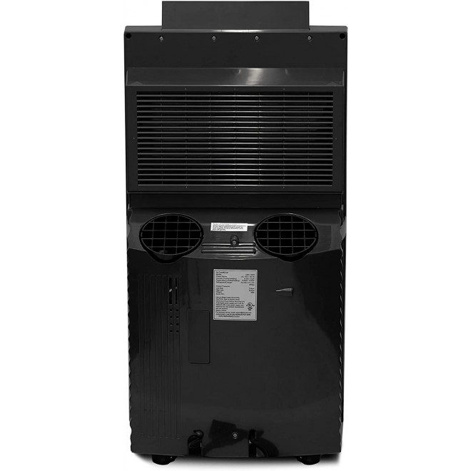 ARC-14S 14,000 BTU Dual Hose Portable Air Conditioner, Dehumidifier, Fan with Activated Carbon Filter Plus Storage Bag for Rooms up to 500 sq ft, Platinum and Black
