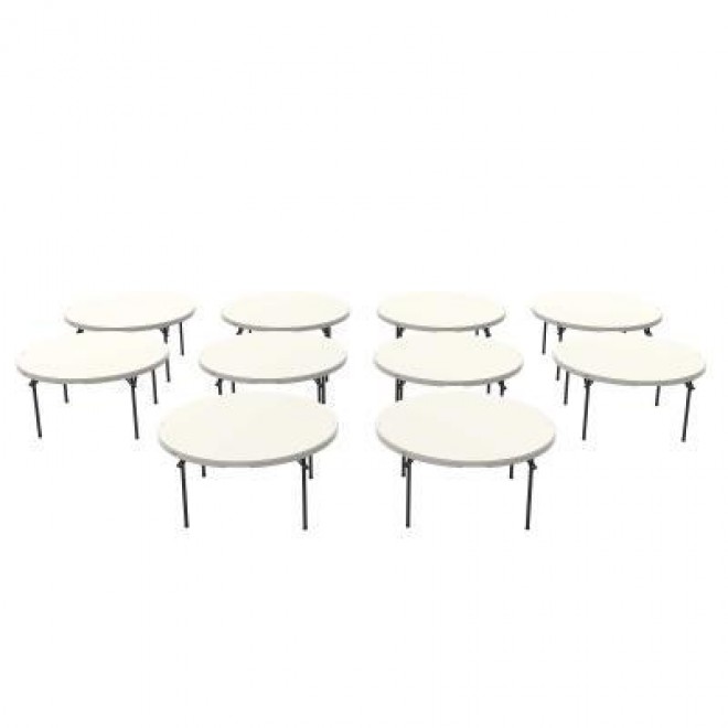 60-Inch Round Nesting Table - 10 Pk (Commercial) 355