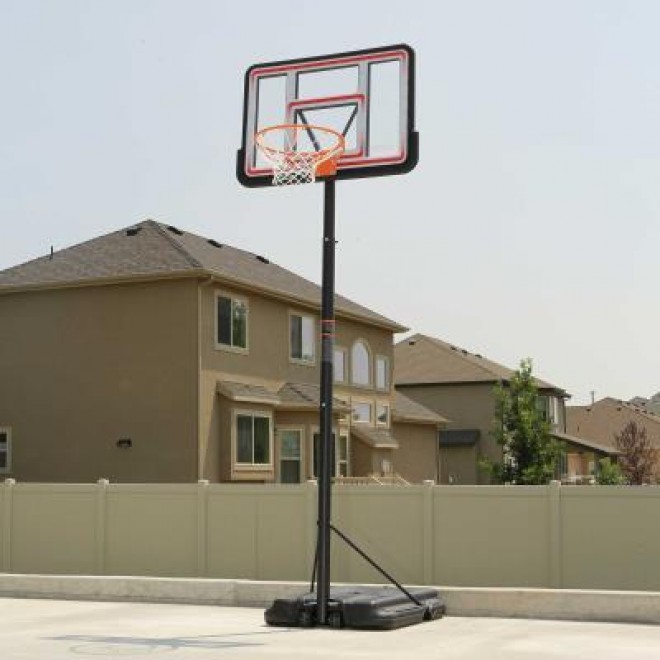 Adjustable Portable Basketball Hoop (44-Inch Polycarbonate) 96
