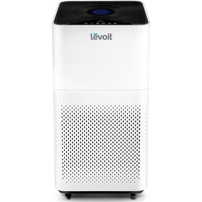 Air Purifier for Home Large Room with True HEPA Filter, Cleaner for Allergies and Pets, Smokers, Mold, Pollen, Dust, Quiet Odor Eliminators for Bedroom, Smart Auto Mode, LV-H135, White