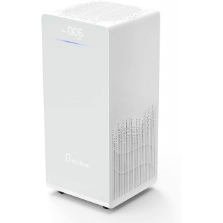 Hepa Air Purifier for Home Large Room Bedroom, H13 True Hepa Air Filter,1500 Sq Ft Coverage, Perfect for Pets,Smoke, Low Noise, Auto Mode, 3 Fans Setting, Negative Ion, White