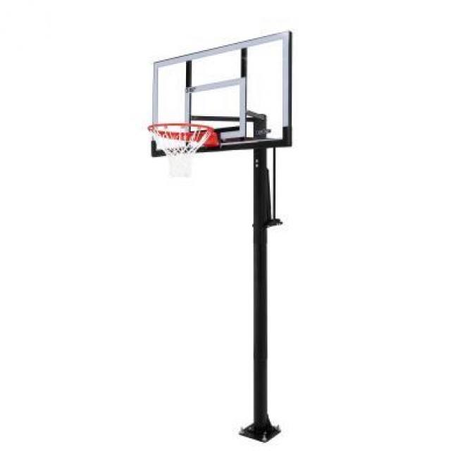 Adjustable In-Ground Basketball Hoop (54-Inch Polycarbonate) 256